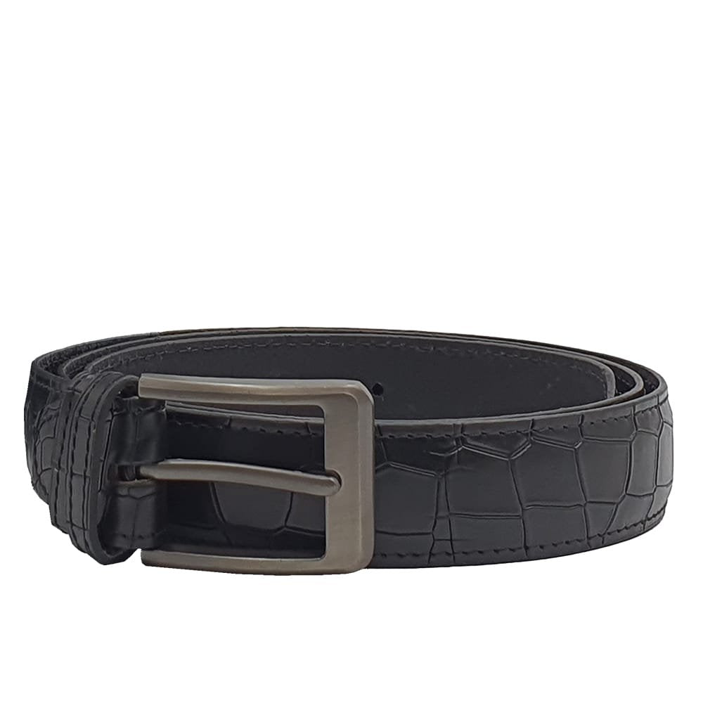 Men's Crocodile Embossed Belt