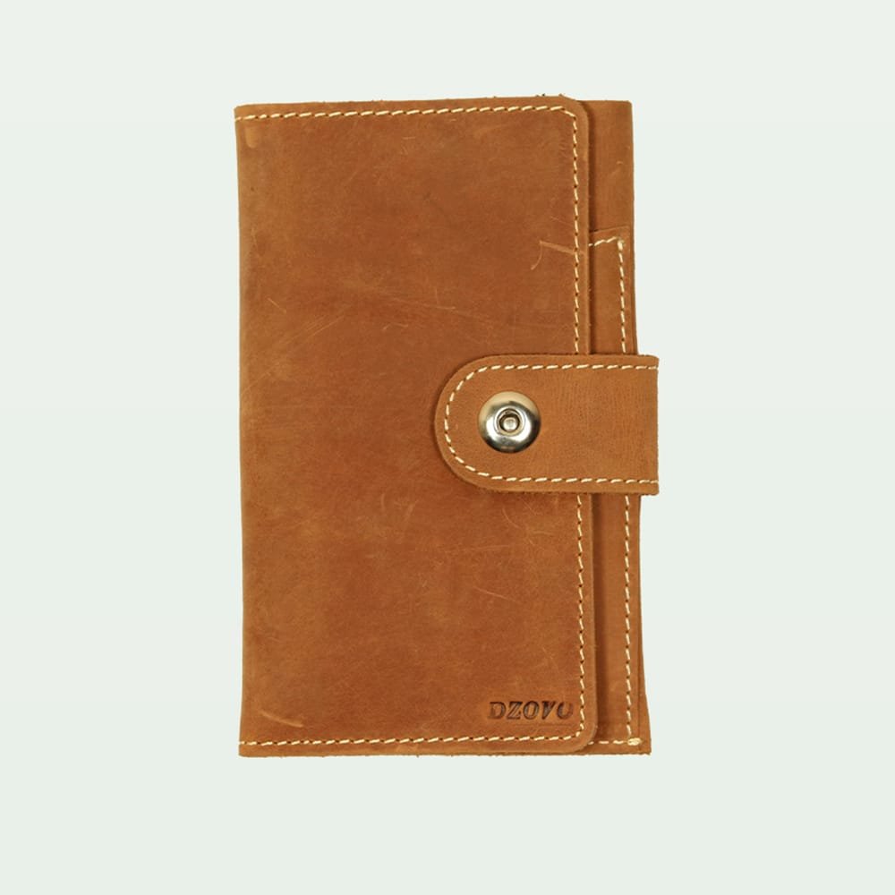 Handmade Onyx Traveler Bi Fold Long Wallet