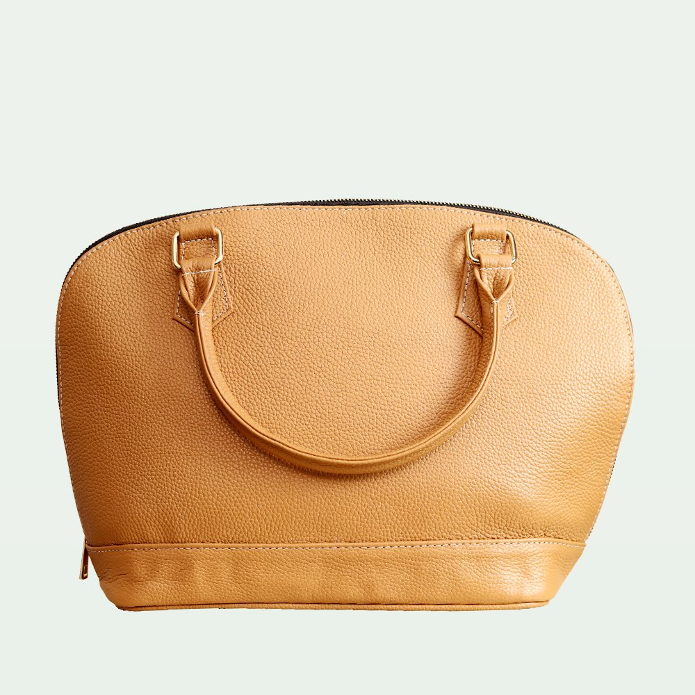 Vionna Leather Handbag Fawn