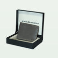Handmade CardMaster Elite Charcoal Leather Wallet