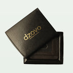 Minimalist Textured Leather Card Holder Wallet with ID Window