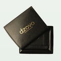 Minimalist Textured Leather Card Holder Wallet with ID Window