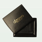 Minimalist Textured Leather Card Holder Wallet with ID Window