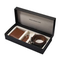 Handmade Leather 3 Piece Set: Wallet, Keychain Belt