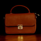 Classic Flap Satchel 100% Genuine Leather Handbag