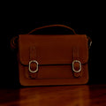 Vintage Buckle Satchel Genuine Leather Messenger Bag