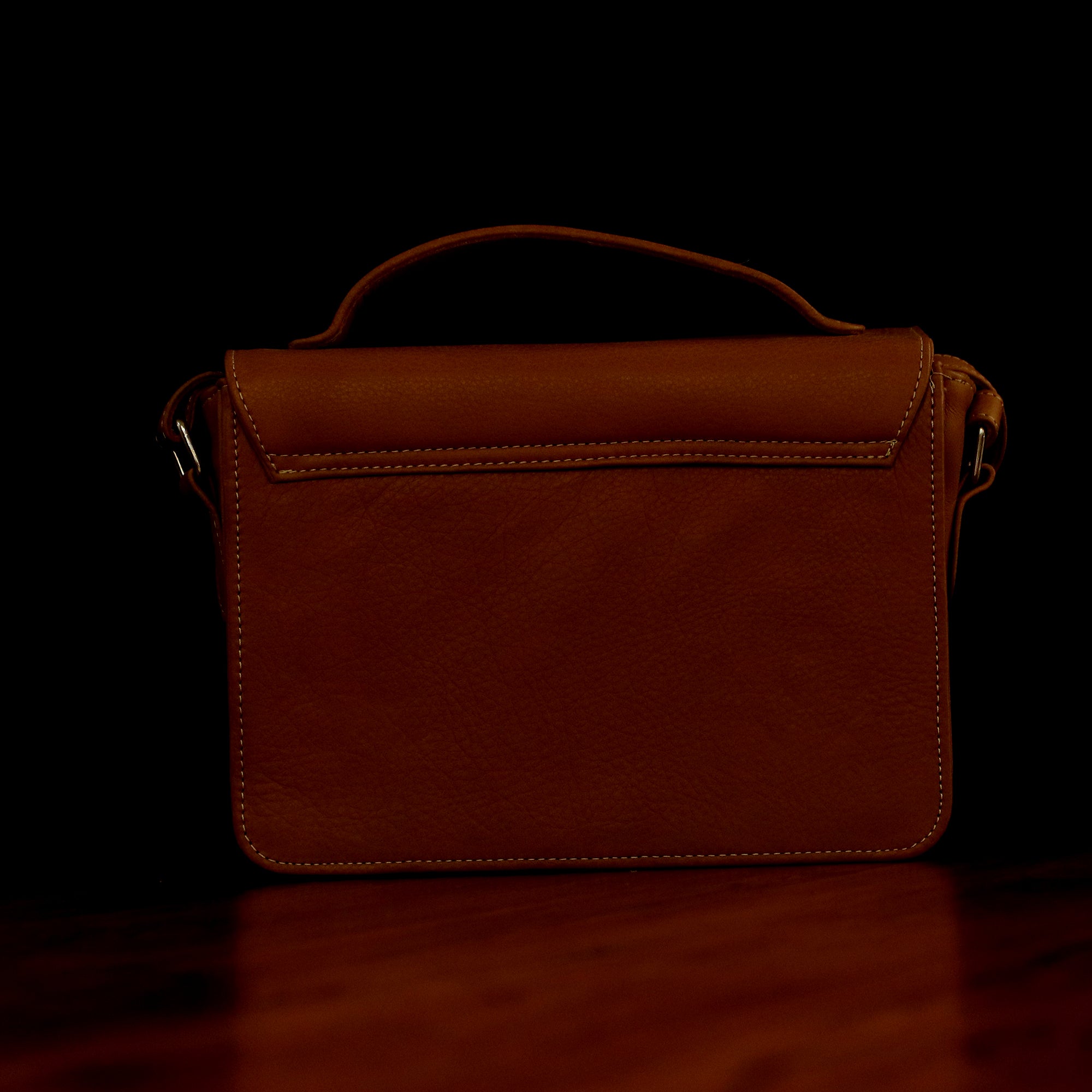 Vintage Buckle Satchel Genuine Leather Messenger Bag