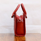 Structured Executive Satchel Genuine Leather Handbag