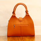 Architectural Arch Designer Genuine Leather Handbag