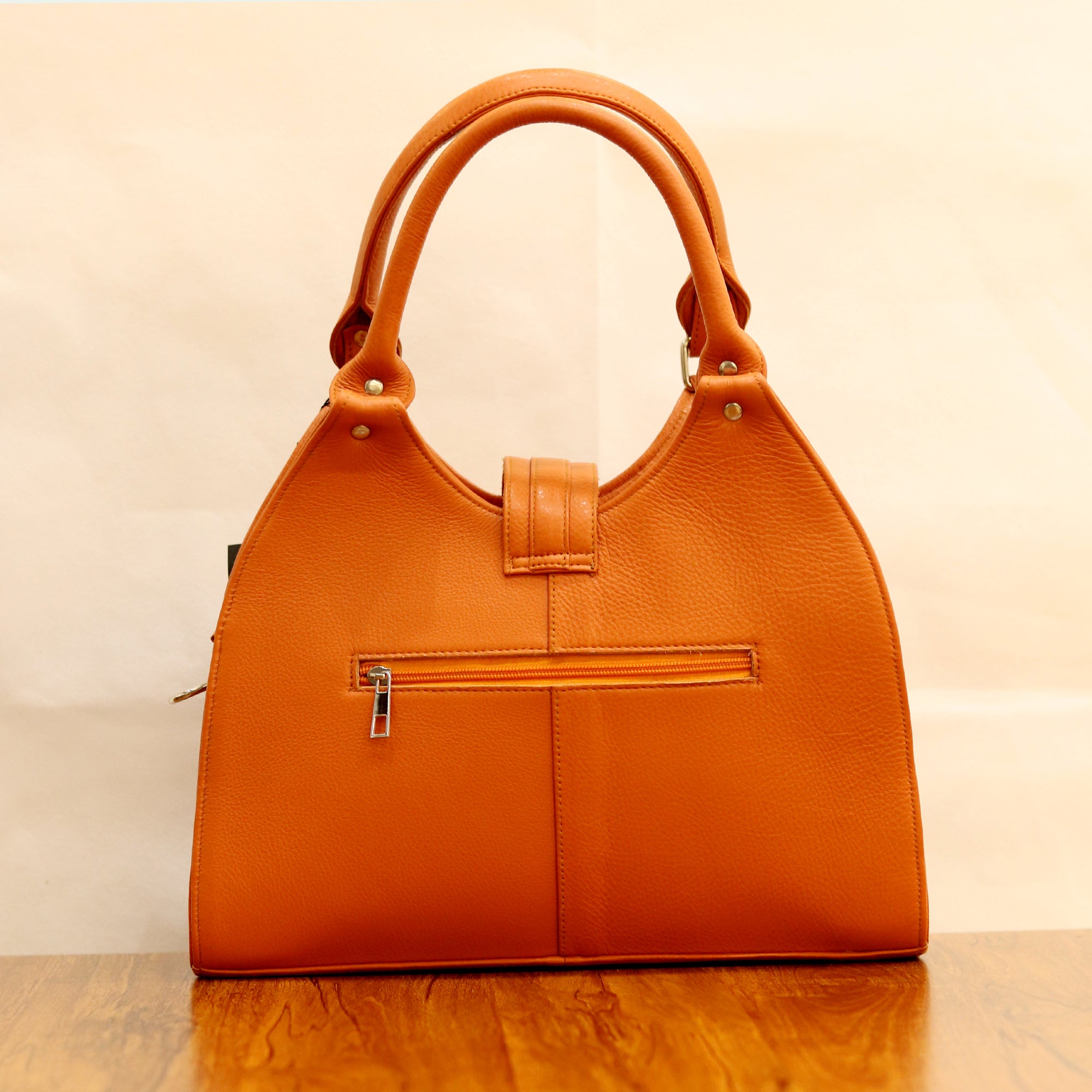 Architectural Arch Designer Genuine Leather Handbag