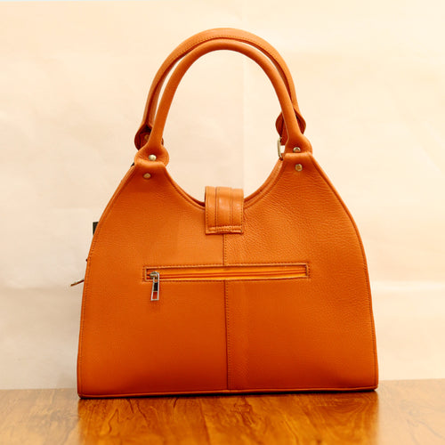 Architectural Arch Designer Genuine Leather Handbag