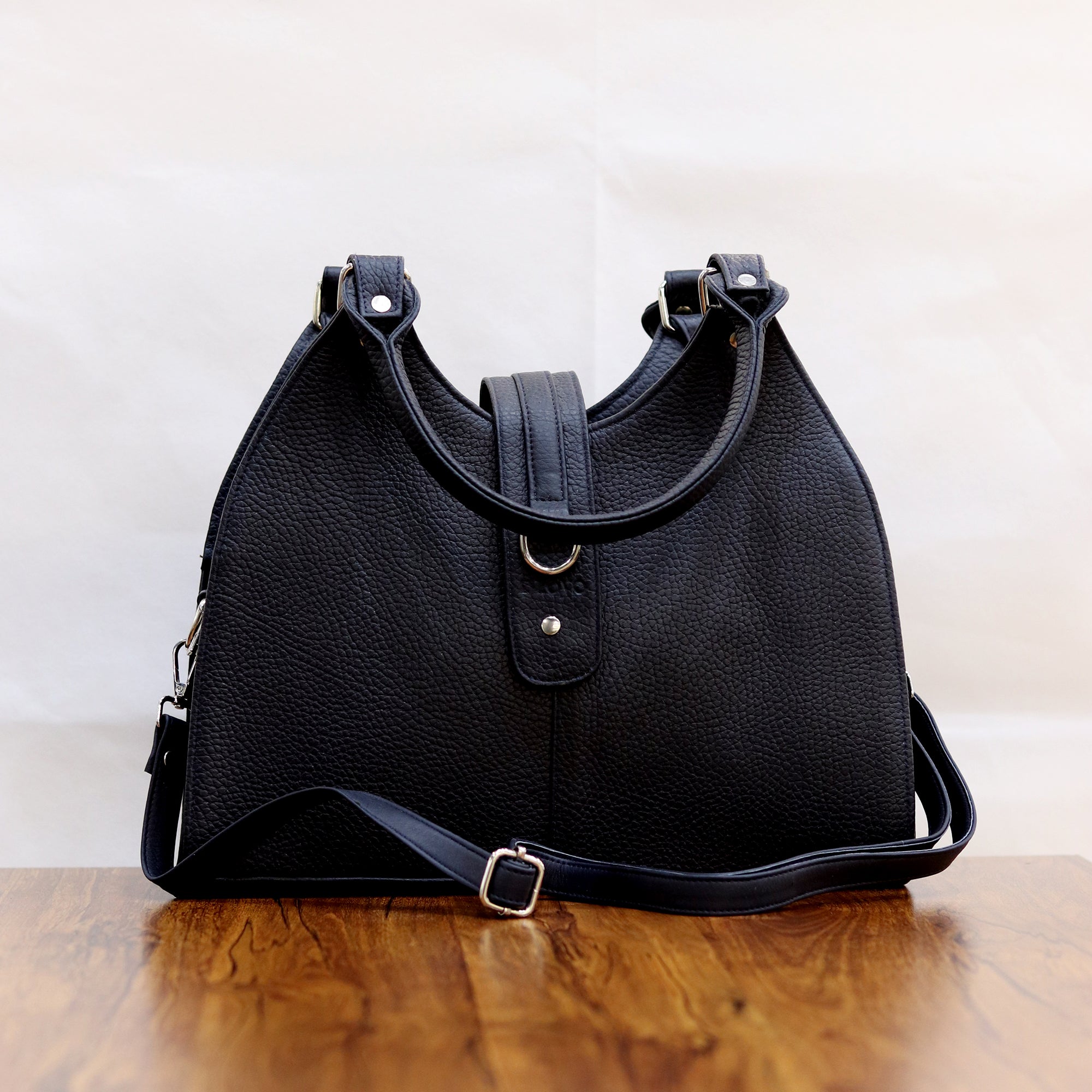 Architectural Arch Designer Genuine Leather Handbag