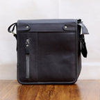 Executive Flap Over Crossbody Leather Bag