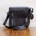 Executive Flap Over Crossbody Leather Bag