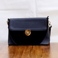 Classic Lock Flap Crossbody Leather Bag