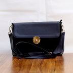 Classic Lock Flap Crossbody Leather Bag
