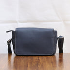 Wavy Flap Crossbody Leather Bag