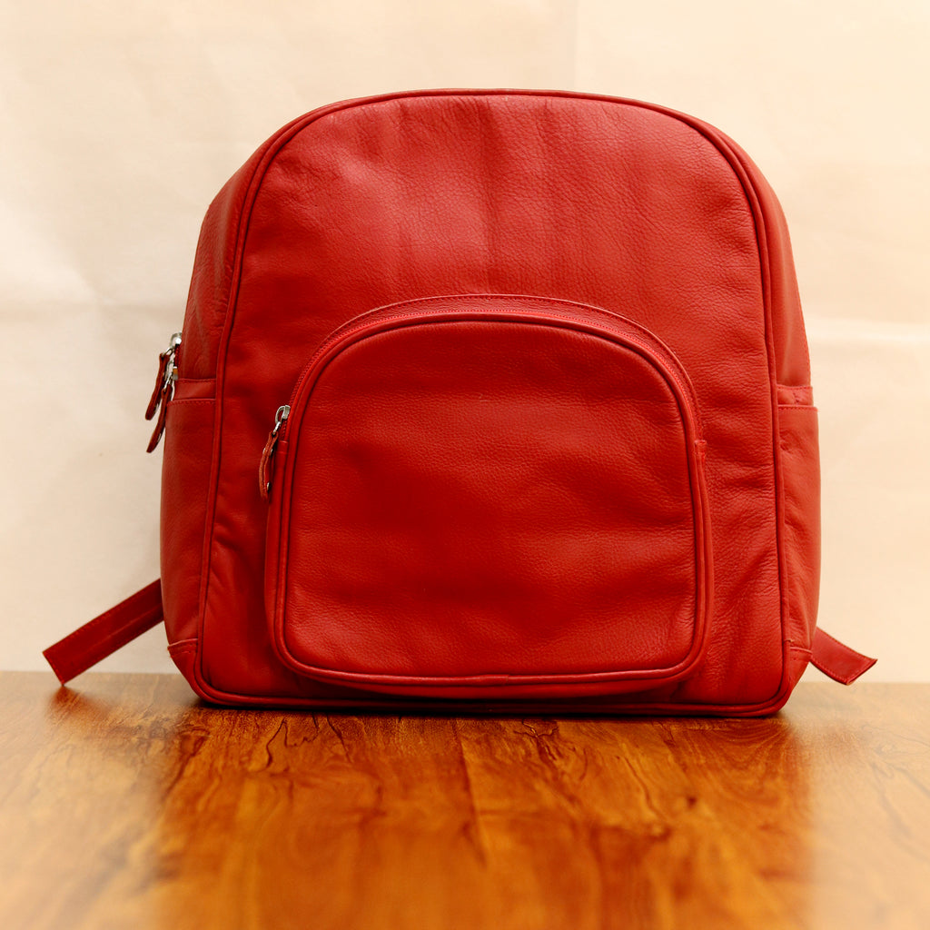 Classic Minimalist Leather Backpack