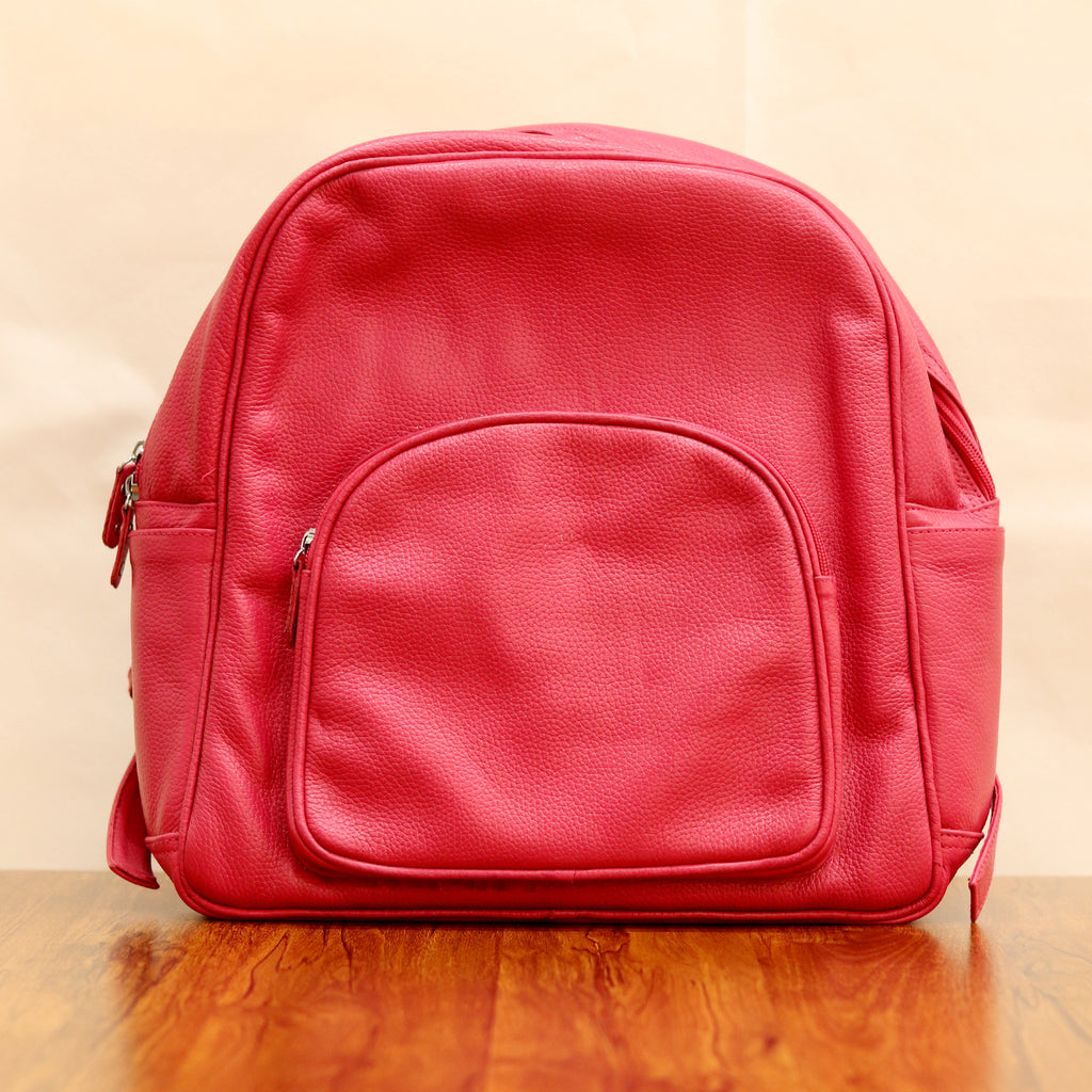 Classic Minimalist Leather Backpack