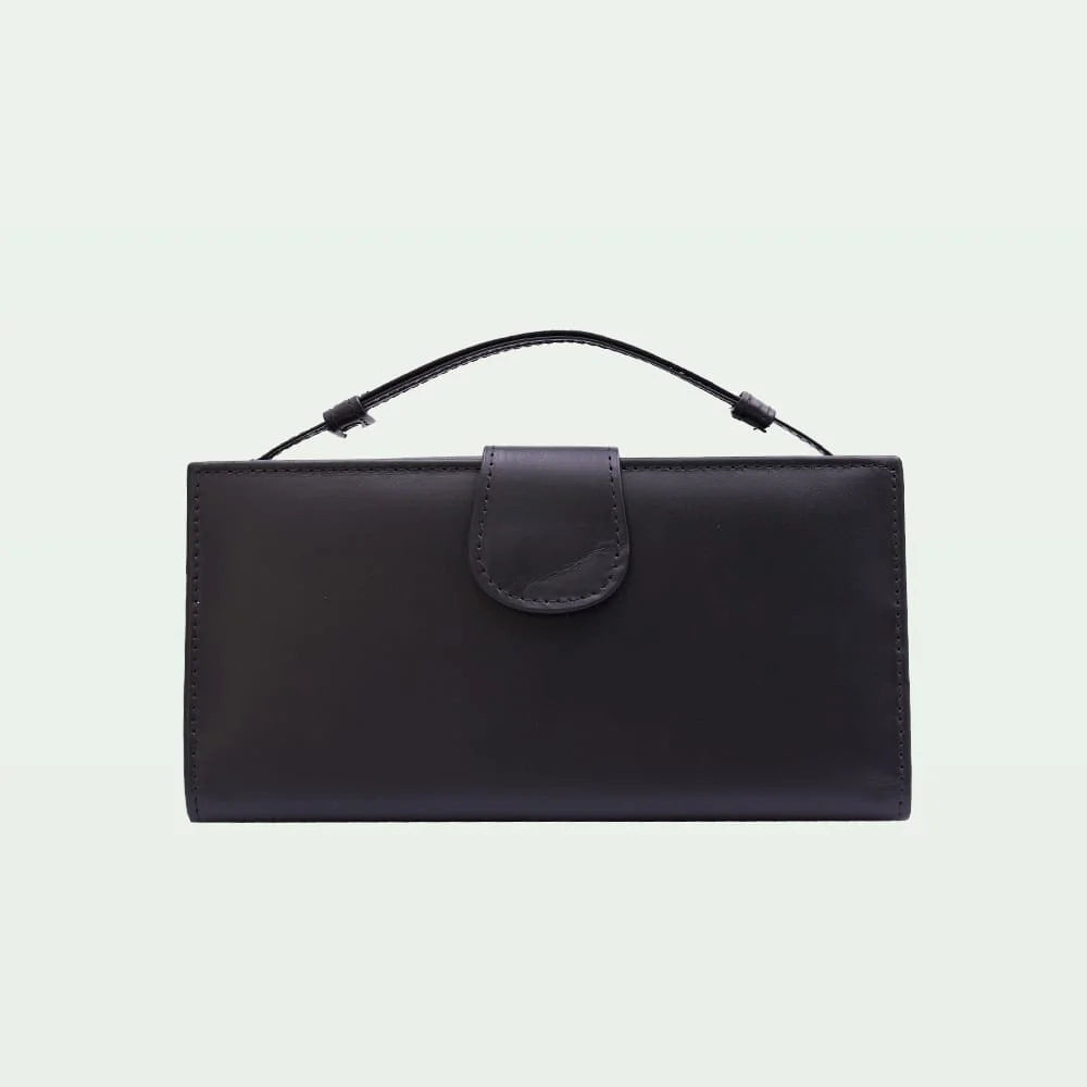Signature Strap Clutch - Black