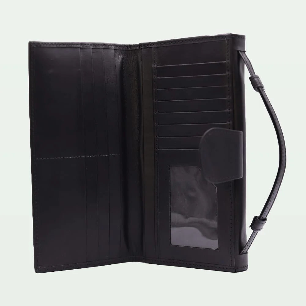 Signature Strap Clutch - Black