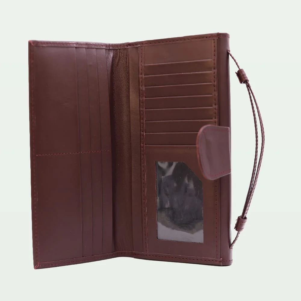 Signature Strap Clutch – Brown
