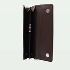 Signature Strap Clutch – Dark Brown