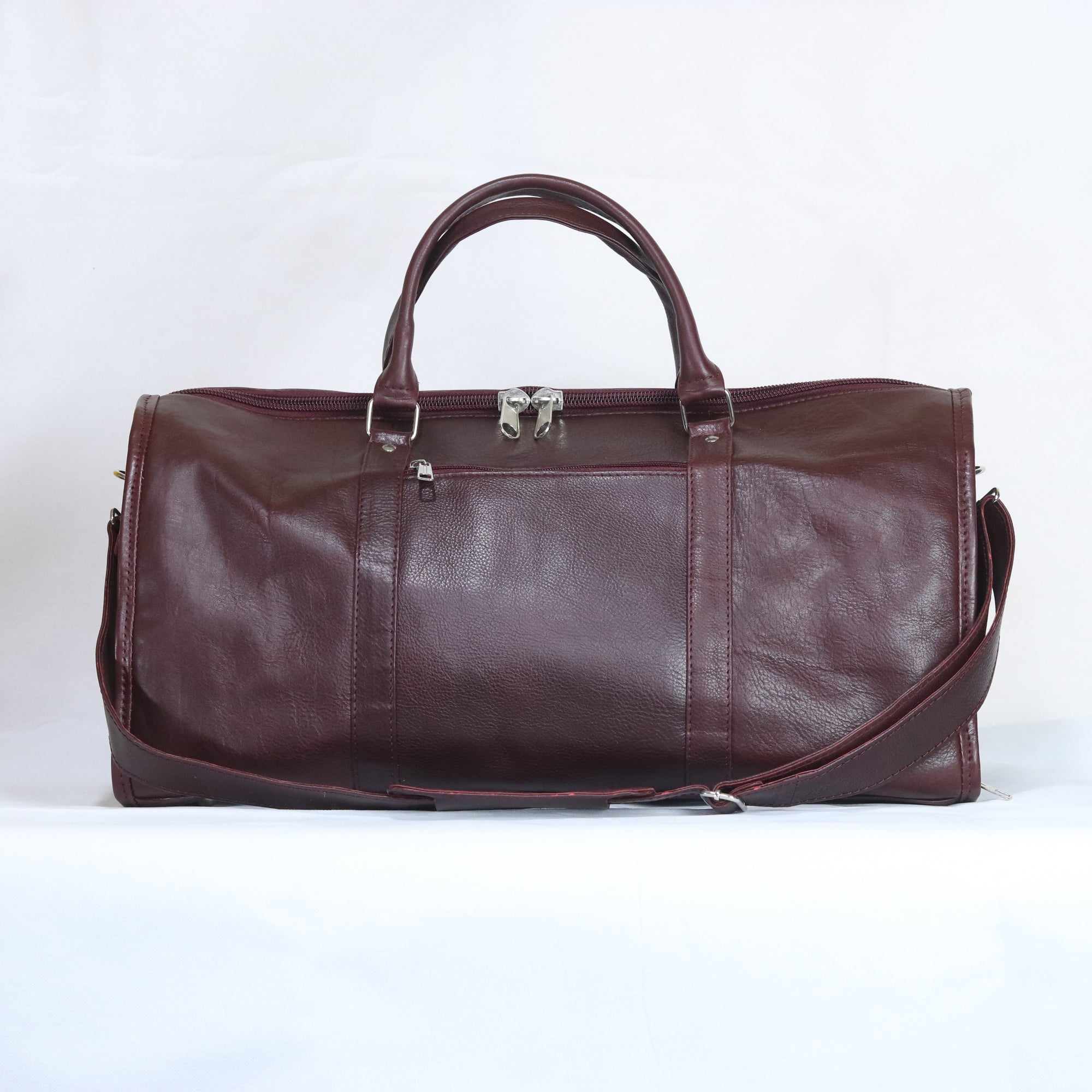 Premium Genuine Cow Leather Travel Duffle Bag