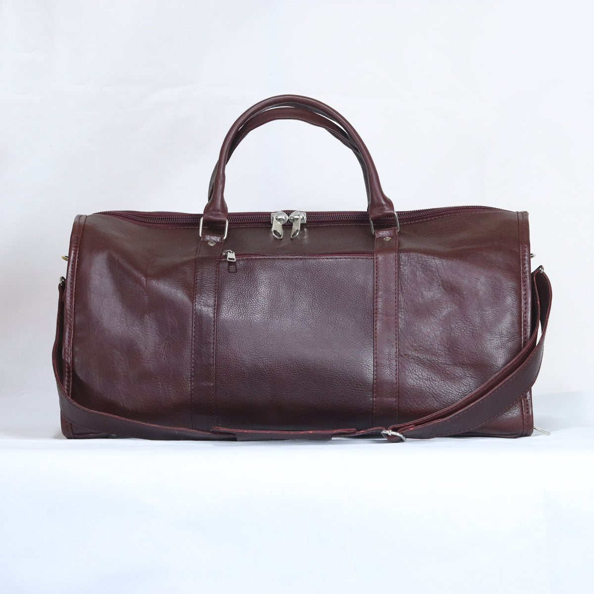 Premium Genuine Cow Leather Travel Duffle Bag