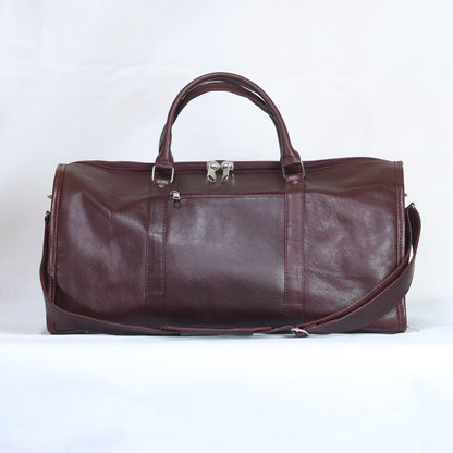 Premium Genuine Cow Leather Travel Duffle Bag