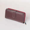 Handmade Leather Crimson Clutch