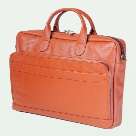 Classic Leather Laptop Bag Brown