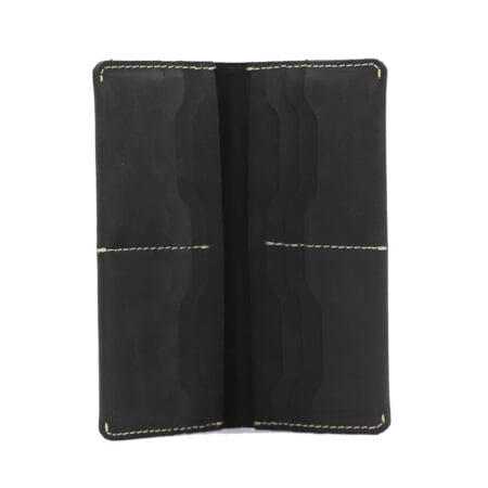 Sleek Executive Long Wallet – Black