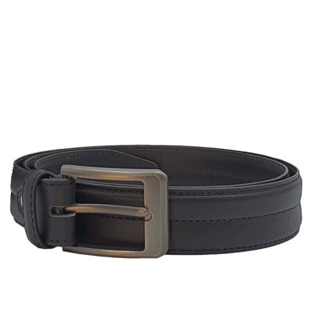 Urban Black Leather Belt for Men