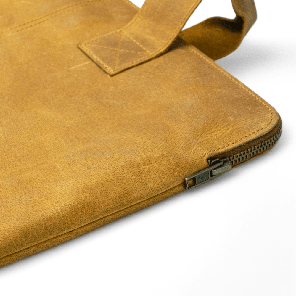 UltraSlim Laptop Bag – Sleek. Smart. Secure. - Mustard - Image 4