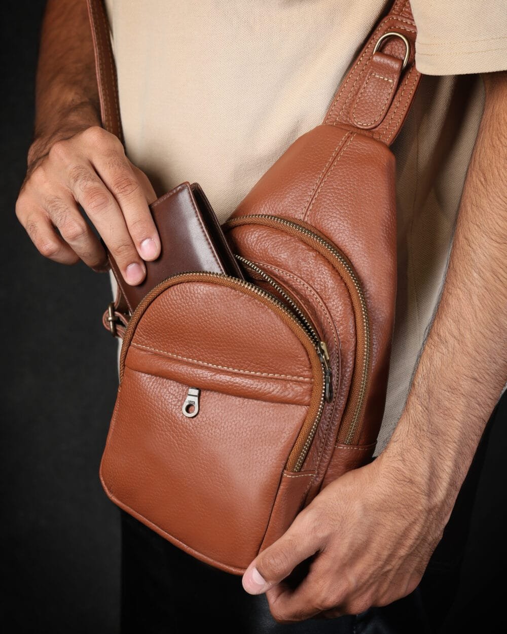 Prestige Cross Body Bag - Mustard - Image 2
