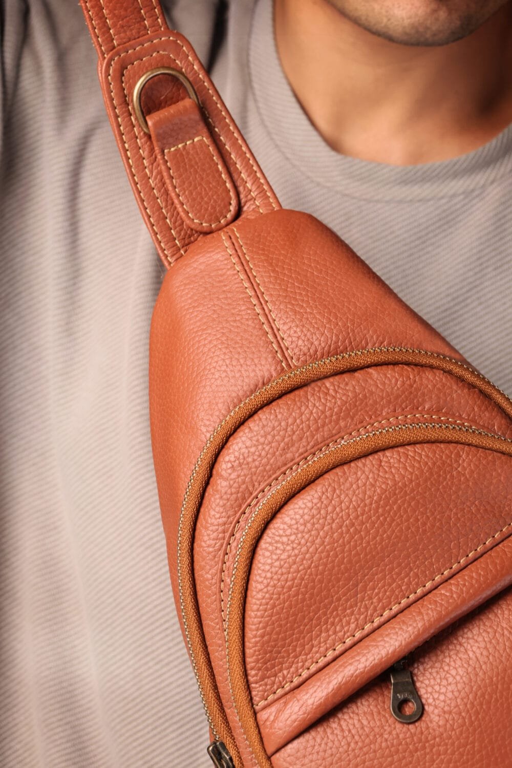 Prestige Cross Body Bag - Mustard - Image 3
