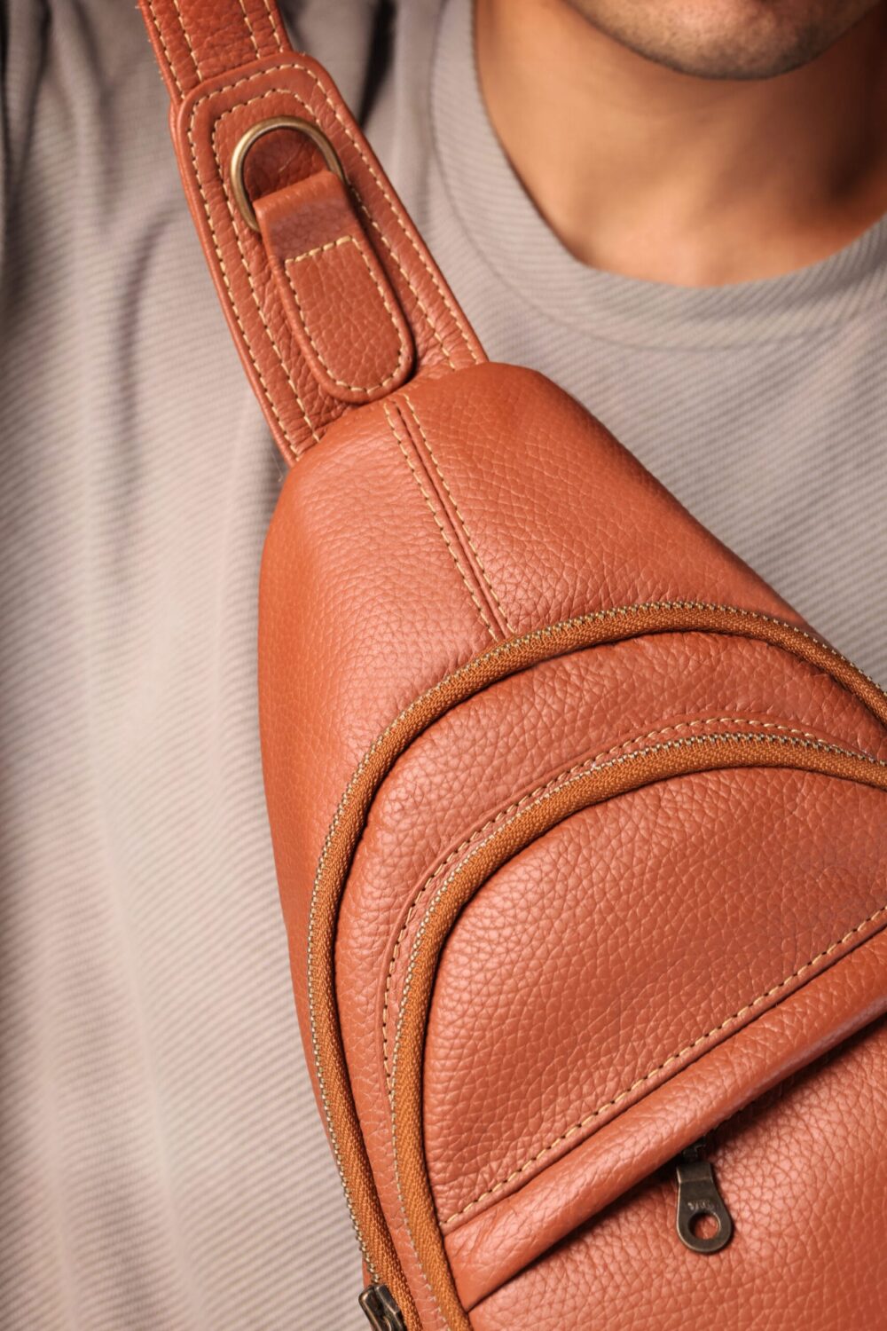 Prestige Cross Body Bag - Mustard - Image 3