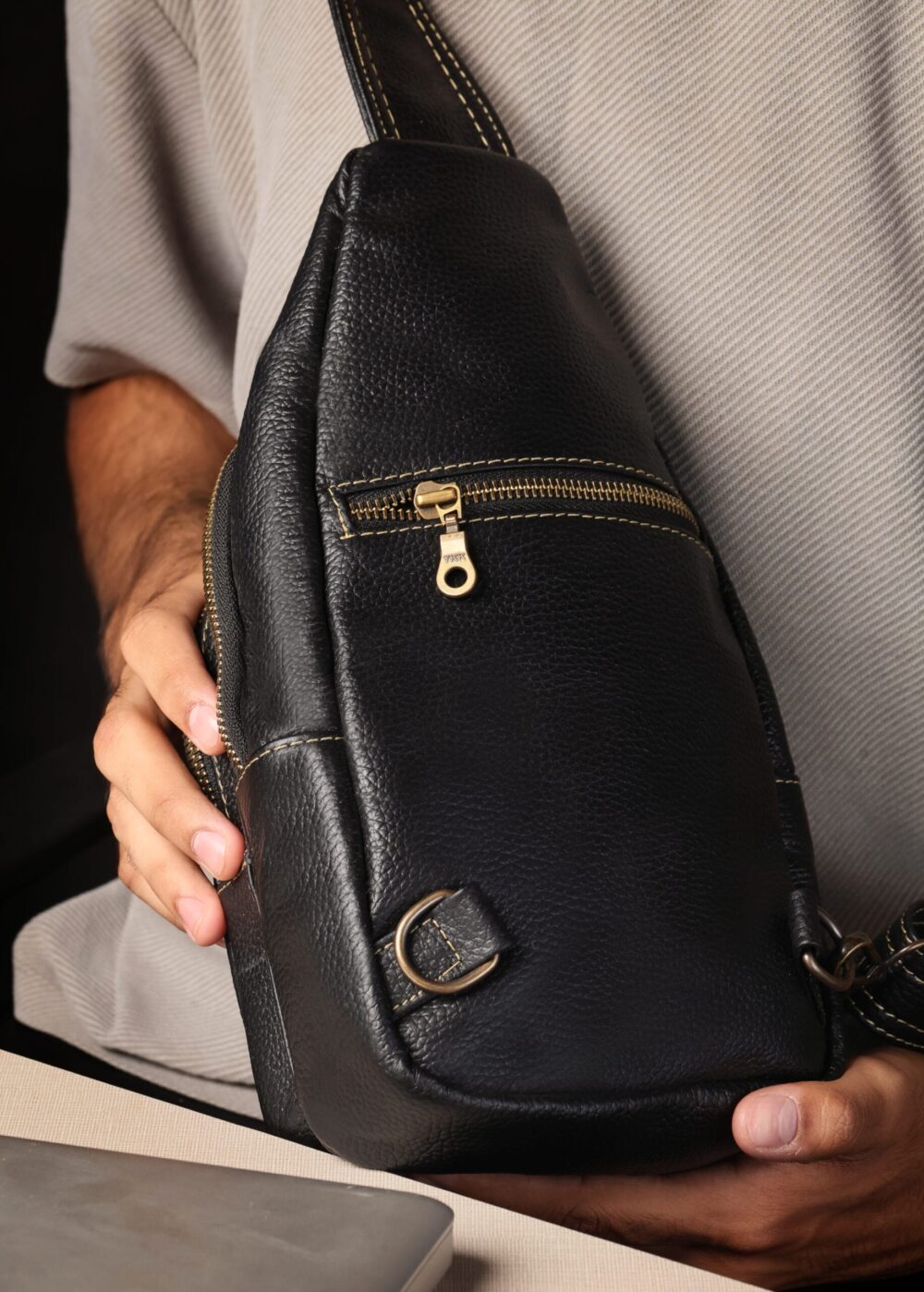 Prestige Cross Body Bag - Black - Image 4
