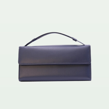 Signature Strap Clutch – Blue