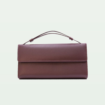 Signature Strap Clutch – Brown