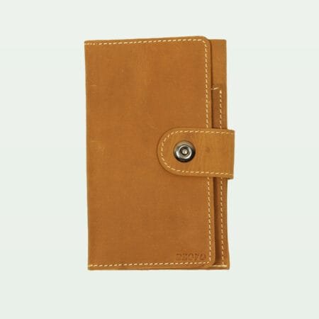 Onyx Traveler Bi-Fold Long Wallet – Camel Brown