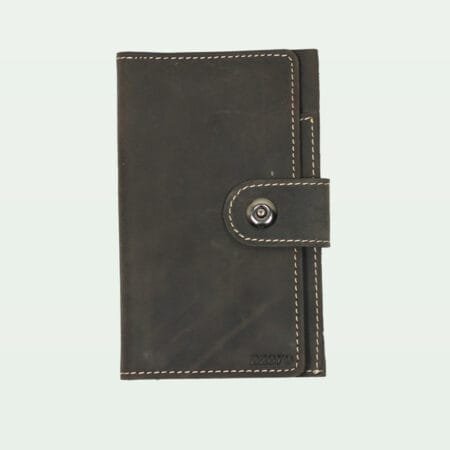 Onyx Traveler Bi-Fold Long Wallet – Black