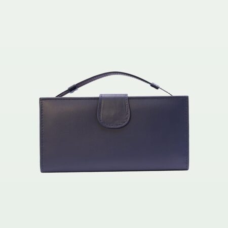 Signature Strap Clutch – Blue