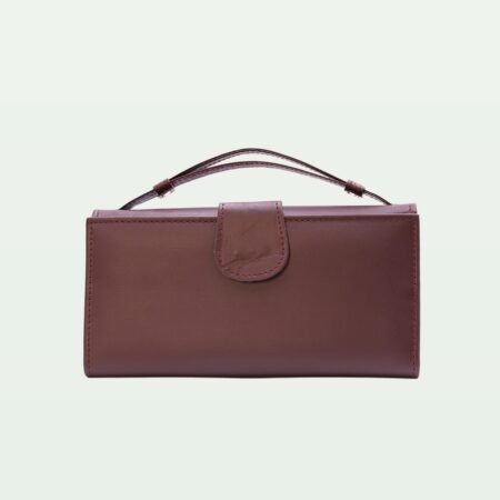 Signature Strap Clutch – Brown