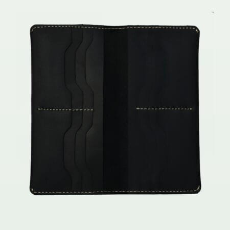 Sleek Executive Long Wallet – Black
