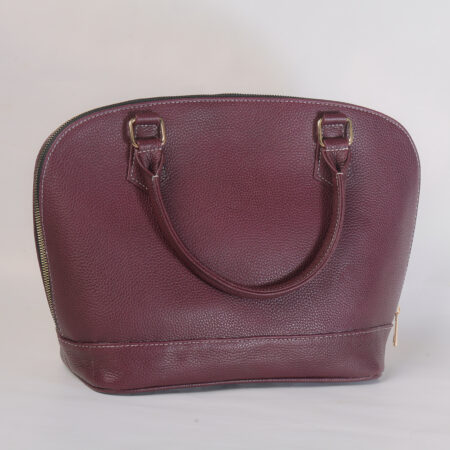 Vionna Leather Handbag - Burgundy